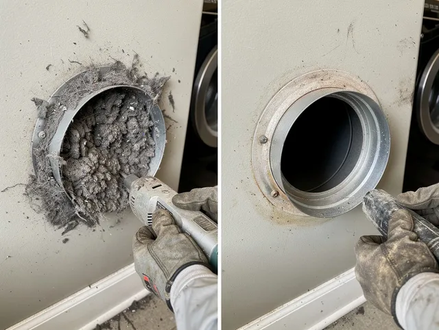 Professional clogged vent cleaning by Hilliard Dryer Vent Cleaning in Hilliard