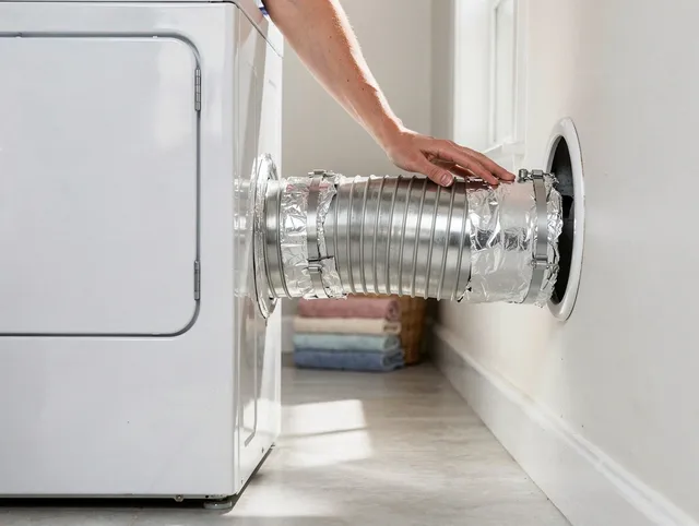 Professional dryer vent hose installation by Hilliard Dryer Vent Cleaning in Hilliard