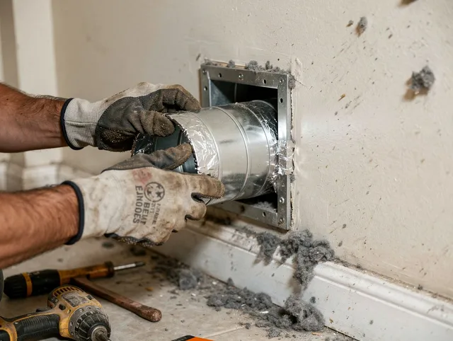 Professional dryer vent repair and installation by Hilliard Dryer Vent Cleaning in Hilliard